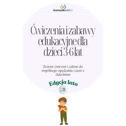 Ćwiczenia i zabawy edukacyjne dla dzieci 3-6lat EDYCJA LATO / WAKACJE - Plik PDF