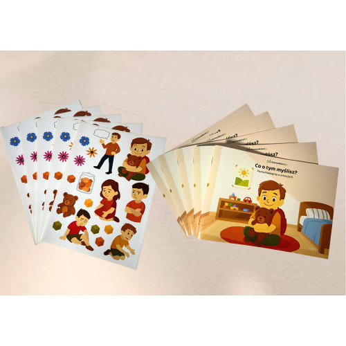 Zestaw Komiks + naklejki